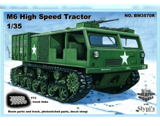 Сборная модель M6 High speed tractor w. resin track (ww2)