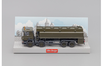 SCANIA P 6х4 топливная цистерна с раздачей. хаки