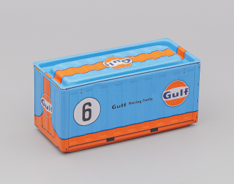 Контейнер металлический, голубой