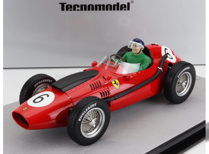 FERRARI F1 Dino 246 №6 Marocco Gp Mike Hawthorn (with Pilot Figure) (1958) World Champion, Red