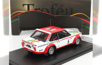 FIAT 131 Abarth Team Svenska Fiat №5 Rally Sweden (1977) T.Makinen - H.liddon, White Red