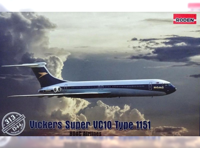 Сборная модель Vickers Super VC10 Type 1151 BOAC