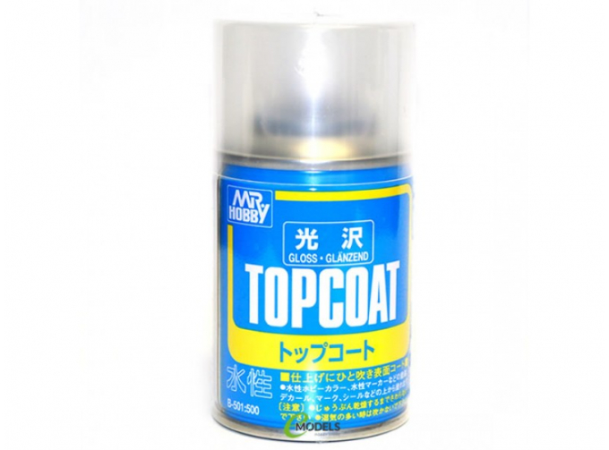 Аэрозольная краска MR.HOBBY Topcoat Gloss Spray (86мл) (в баллоне)