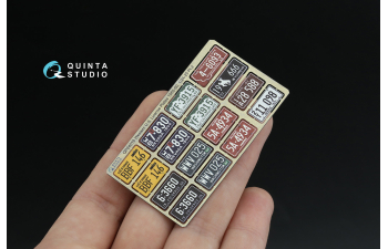 3D Декаль Автомобильные номера США, западные штаты, 1950-1960 (для всех моделей) (на метал. основании), часть2