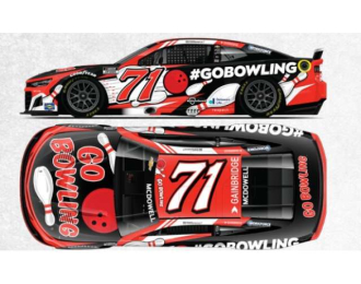 Chevrolet #71 Michael McDowell *Go Bowling*, white/red/black 2025