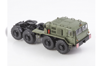 Минский 537 с полуприцепом-тяжеловозом, хаки