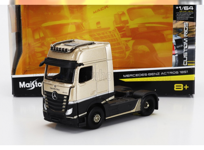 MERCEDES-BENZ Actros 1851 Mp4 Gigaspace Tractor Truck 2-assi (2018), Beige Black