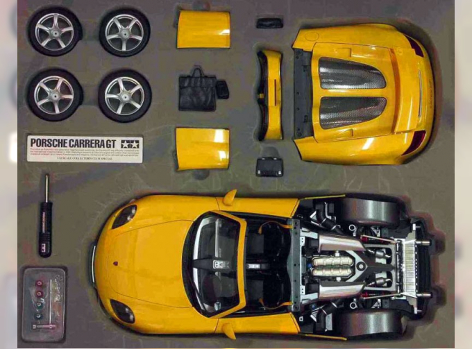 Сборная модель PORSCHE Carrera GT, yellow