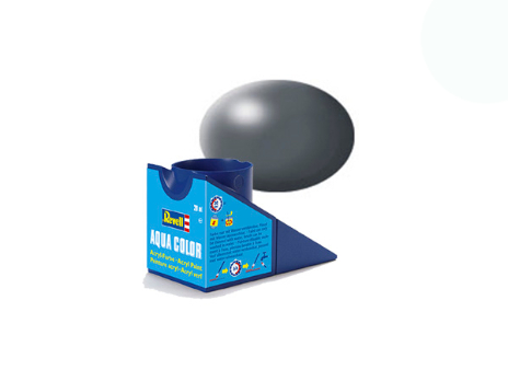 Краска акриловая водорастворимая - Тёмно-серый, сатиновая, 18 мл