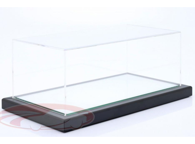 Бокс акриловый с металлическим каркасом и зеркальным подиумом