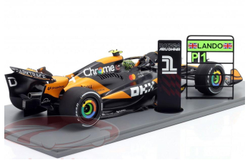 McLAREN MCL38 №1 Pole Position & winner Abu Dhabi GP (Yas Marina) Formula 1 Lando Norris (2024)