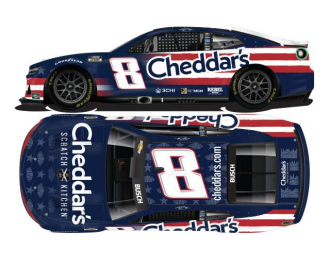 Chevrolet Camaro #8 Kyle Busch *Cheddar`s Salutes*, blue/red/white 2024