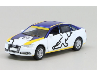 AUDI A6 Wheel Test Livery, white/blue