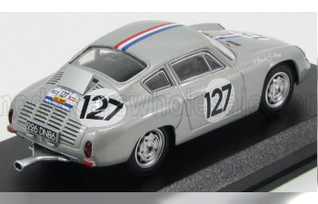 PORSCHE Abarth Coupe N 127 Tour De France 1961 Bouchet - Aury, Silver