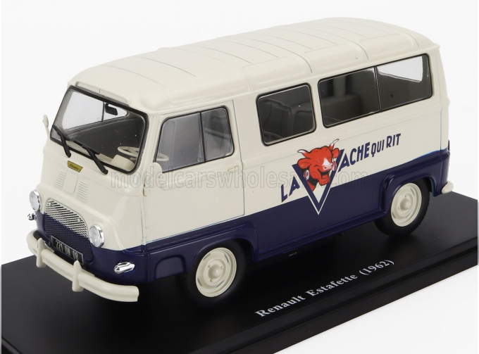 RENAULT Estafette Minibus La Vache Qui Rit (1962) - Without Card Box - Senza Scatola, Cream Blue