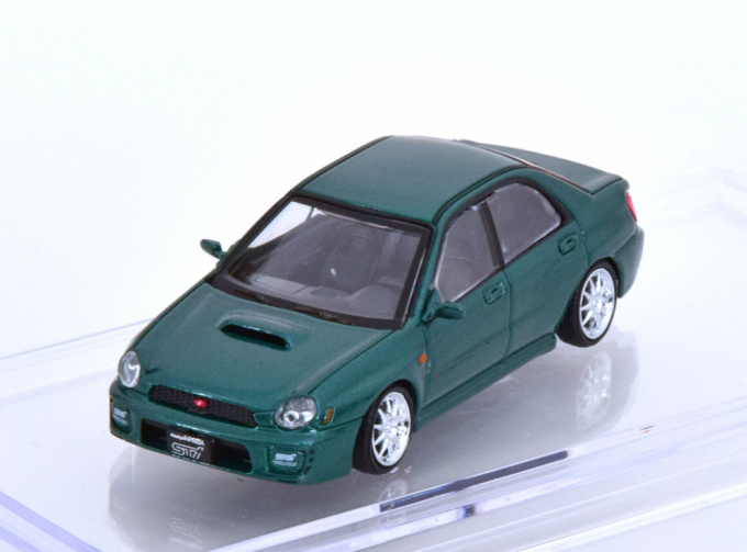 SUBARU Impreza WRX JDM LHD (2001) with Extra Wheels, green