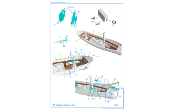 Сборная модель 34-футовый паровой торпедный катер, РИФ, русско-японская война, 1904 г.