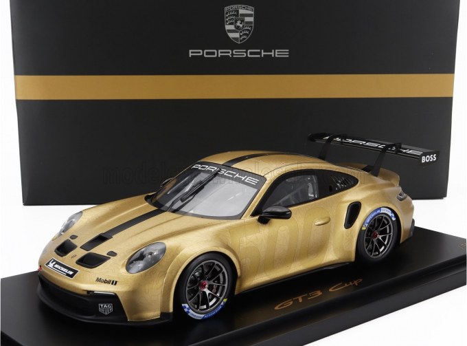 PORSCHE 911 992 Gt3 Cup 5000 Coupe 2023 - Con Vetrina - With Showcase, Gold Met