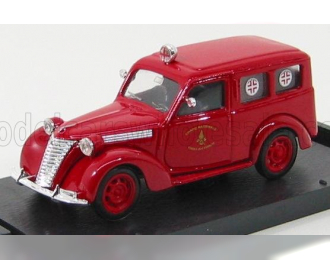 FIAT 1100 E Fire Engine Ambulance - Vigili Del Fuoco, Red