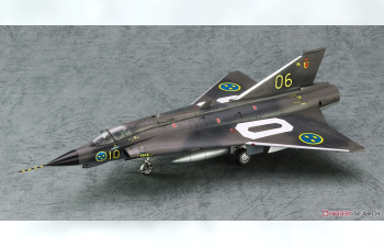 Сборная модель Перехватчик ВВС Швеции J35F Draken