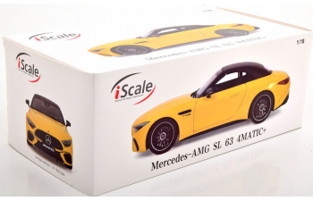 MERCEDES-BENZ AMG SL 63 4Matic+ (R232) with removable Softtop, yellow