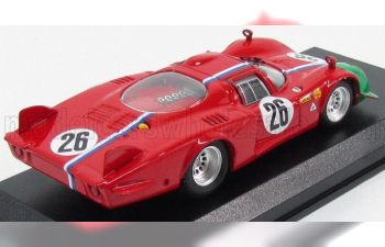 ALFA ROMEO 33.2 Lm N26 1000km Monza (1968) Trosch - Gosselin, Red