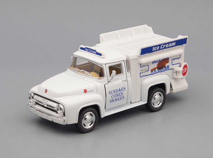 FORD F-100 Pickup Ice Cream Truck (1956), white