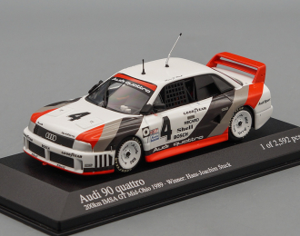 AUDI 90 Quattro Mid-Ohio 200km IMSA GT Winner: H.-J.Stuckn (1989), white / grey / red