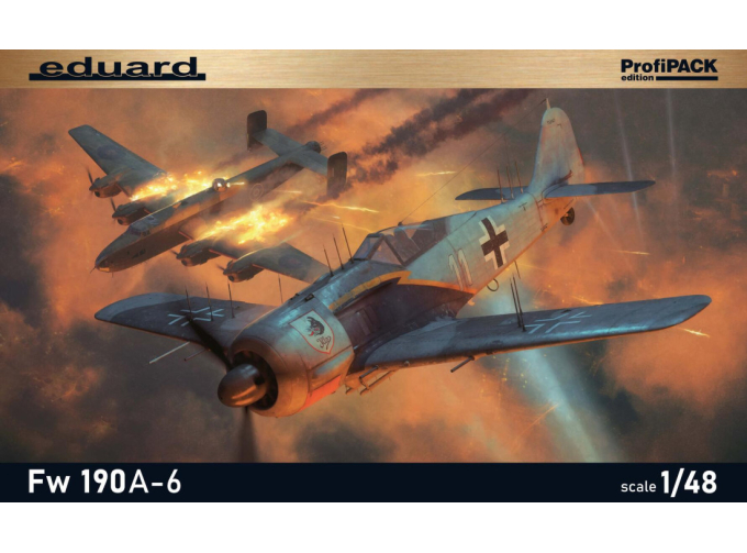 Сборная модель немецкий истребитель Fw 190A-6 (ProfiPACK)