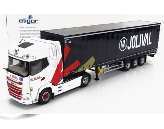 DAF Xg Truck Telonato Jolival Transports (2022), White Black