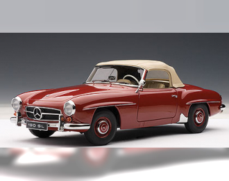 MERCEDES-BENZ 190SL (с убирающейся крышей), red