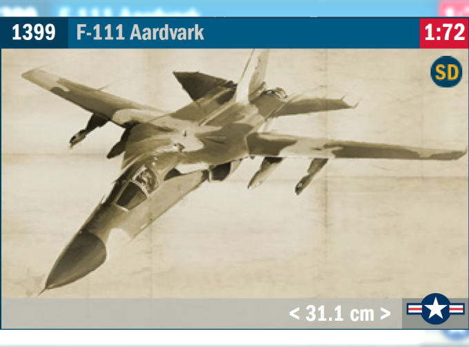 Сборная модель F-111 E/F Aardvark