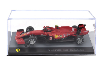 FERRARI F1 Sf1000 Team Scuderia Ferrari Mission Winnow №16 Season (2020) Charles Leclerc - Con Vetrina - With Showcase, Matt Red