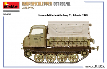 Сборная модель STEYR Rso/01 Гусеничный тягач "Восток" поздний, 1943/44