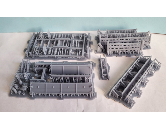 Сборная модель Кузов Горький-САЗ-3507 вариант кузова 3 (c лестницей и скамейками)