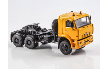 Камский грузовик 65225 седельный тягач, желтый