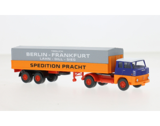HENSCHEL седельный тягач Spedition Pracht (1961), оранжевый/синий