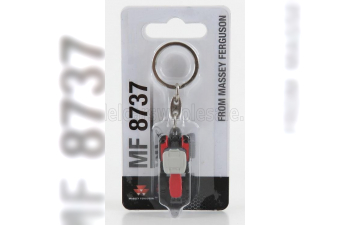 MASSEY FERGUSON Portachiavi - Keyring Mf8737 Tractor (2017), Red Grey