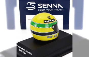 BELL HELMET F1  Casco Helmet Mp4/6 Honda N 1 World Champion Season (1991) Ayrton Senna, Yellow Green