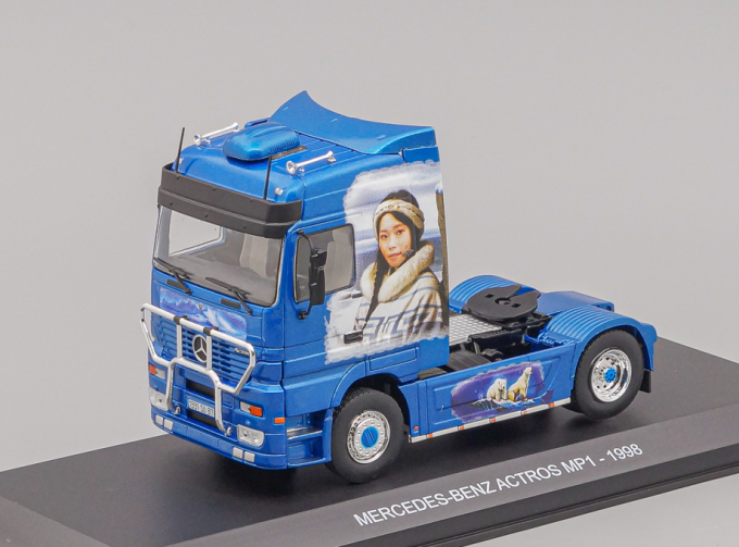MERCEDES BENZ Actros 1851 Mp1 Tractor Truck 2-assi (1998) - Eskimo Arctic Airbrush, blue
