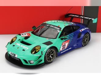 PORSCHE 911 991-2 Gt3 R Team Falken Motorsports N33 24h Nurburgring (2020) K.Bachler - S.Muller - C.Engelhart - D.Werner, Light Green Blue