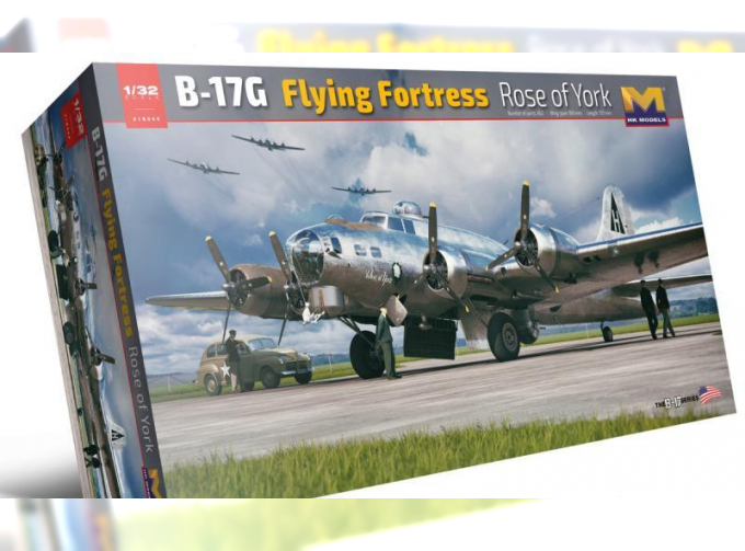 Сборная модель B-17G Flying Fortress Rose of York