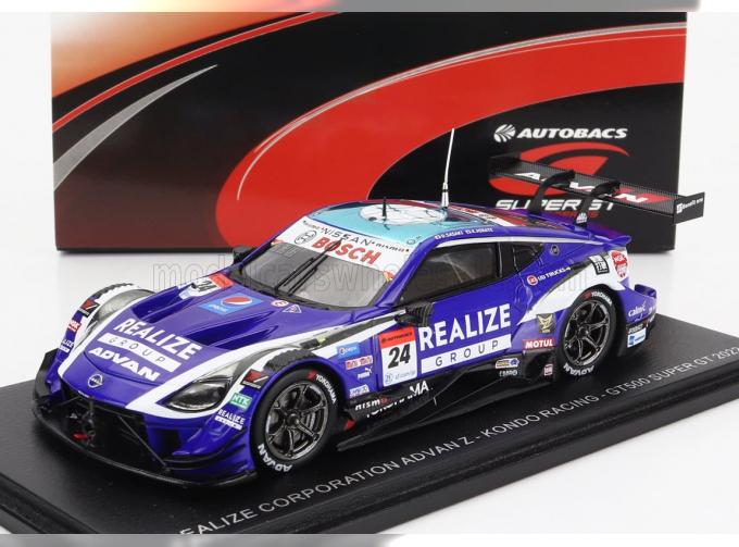 NISSAN Gt-r Team Advan Kondo Racing №24 Gt500 Class Super Gt (2022) D.Sasaki - K.Hirate, Blue White