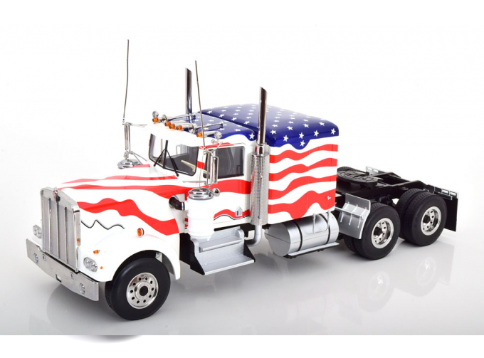 KENWORTH W900 Stars Stripes, white blue red