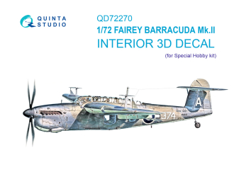 3D Декаль интерьера кабины Fairey Barracuda Mk.I (Special Hobby)