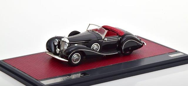 MERCEDES-BENZ 540K Special Roadster Sindelfingen #421987 (красный салон) 1939 Black
