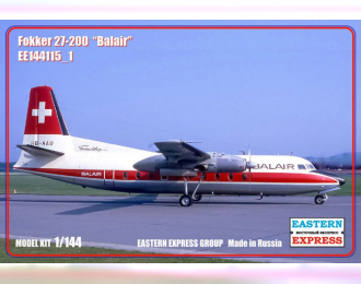 Сборная модель Пассажирский самолет Fokker F-27-200 (Balair)