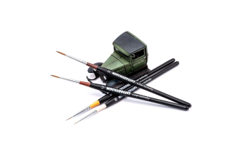 Кисти MiniWarPaint набор "Серия Liner" в пакете (7 кистей)