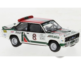 FIAT 131 Abarth Alitalia №8 Rally Montecarlo (1978) B.Darniche - A.Mahe, White Green Red