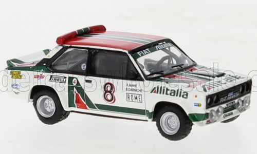 FIAT 131 Abarth Alitalia №8 Rally Montecarlo (1978) B.Darniche - A.Mahe, White Green Red
